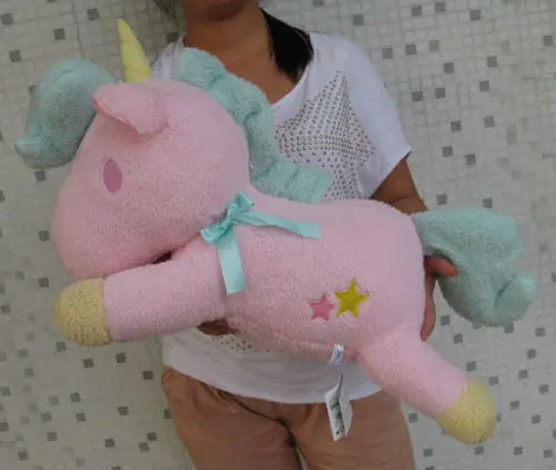 Маленькие двойные звезды Розовый Единорог мягкая плюшевая кукла большая подушка