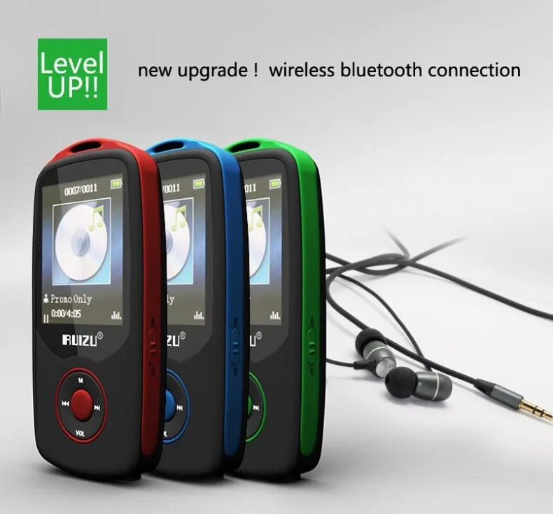 Ruidu X06 Bluetooth MP3 1,8-дюймовый TFT ЖК-экран Спортивный музыкальный плеер fm-радио без потерь высококачественный рекордер Walkman