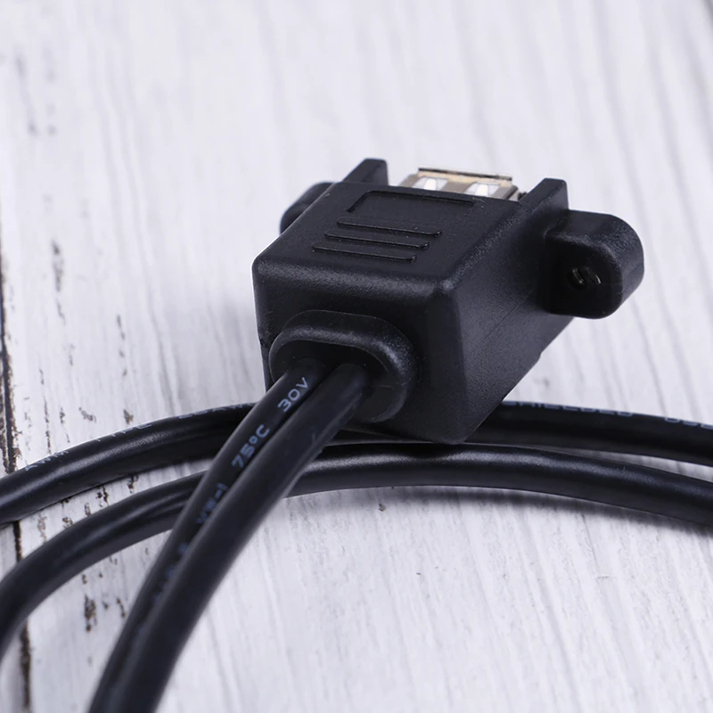 1 шт. двойной USB 2 0 удлинитель Профессиональный гнездо панель крепление к A мужской