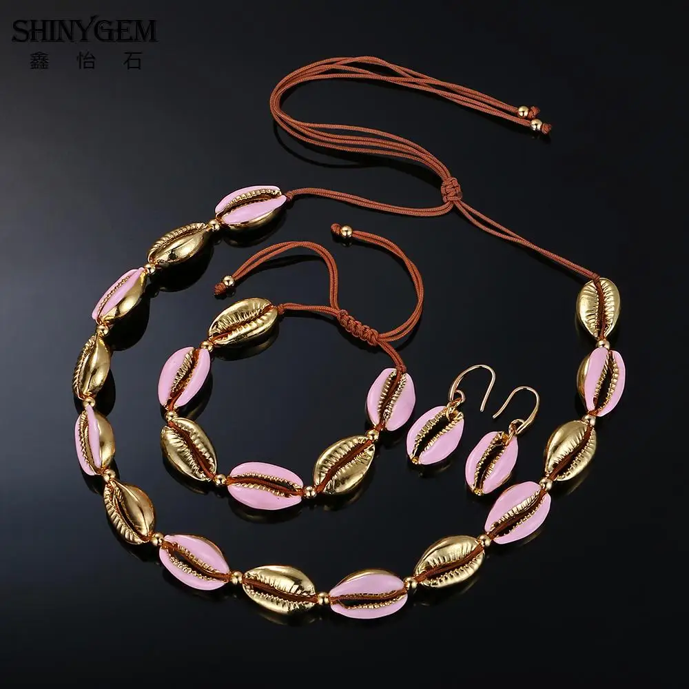 ShinyGem Boho морская раковина колье для женщин 4 цвета Богемия ручная работа