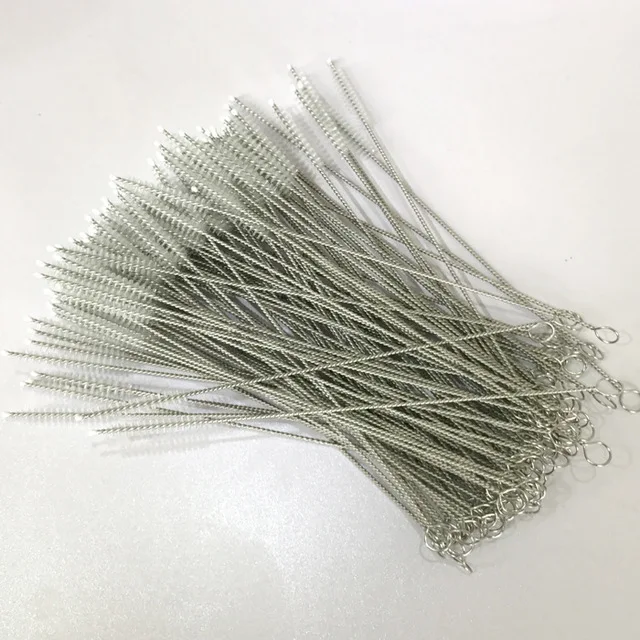 

NEW2022 NEW2022 QI 100pcs/lot brushes for reusable plastic straws Eco-friendly stainless steel straw brush 20cm fit for 6mm