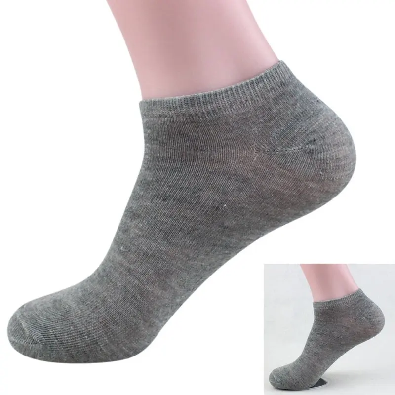 2019 New Men Crew Ankle Socks Casual Low-Cut Cotton Socks Size 9-11