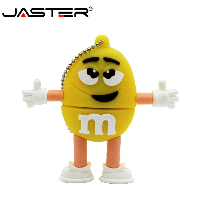 Флэш накопитель JASTER USB 2 0 m &amp m's Chocolate объемом 4 ГБ 8 милый флэш M Bean 16 32 Usb 64