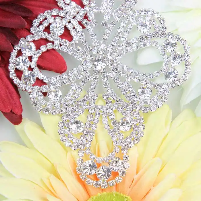 1 шт. серебряный пояс со стразами с аппликацией свадебное Пояс Аппликация горный