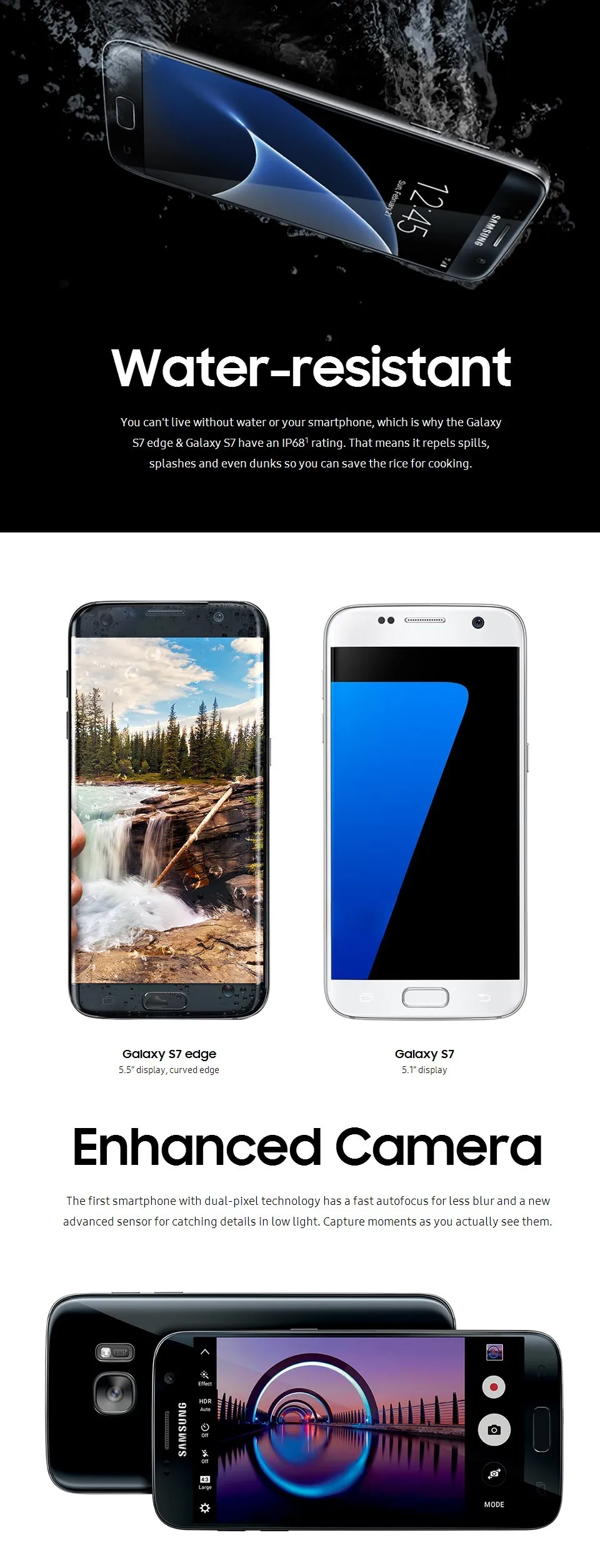 Samsung Galaxy S7 Duos G930FD, две sim-карты,, разблокированный, 4G LTE, GSM, Android телефон, четыре ядра, 5,1 дюймов, 12 МП ram, 4 Гб rom, 32 ГБ, 3000 мАч
