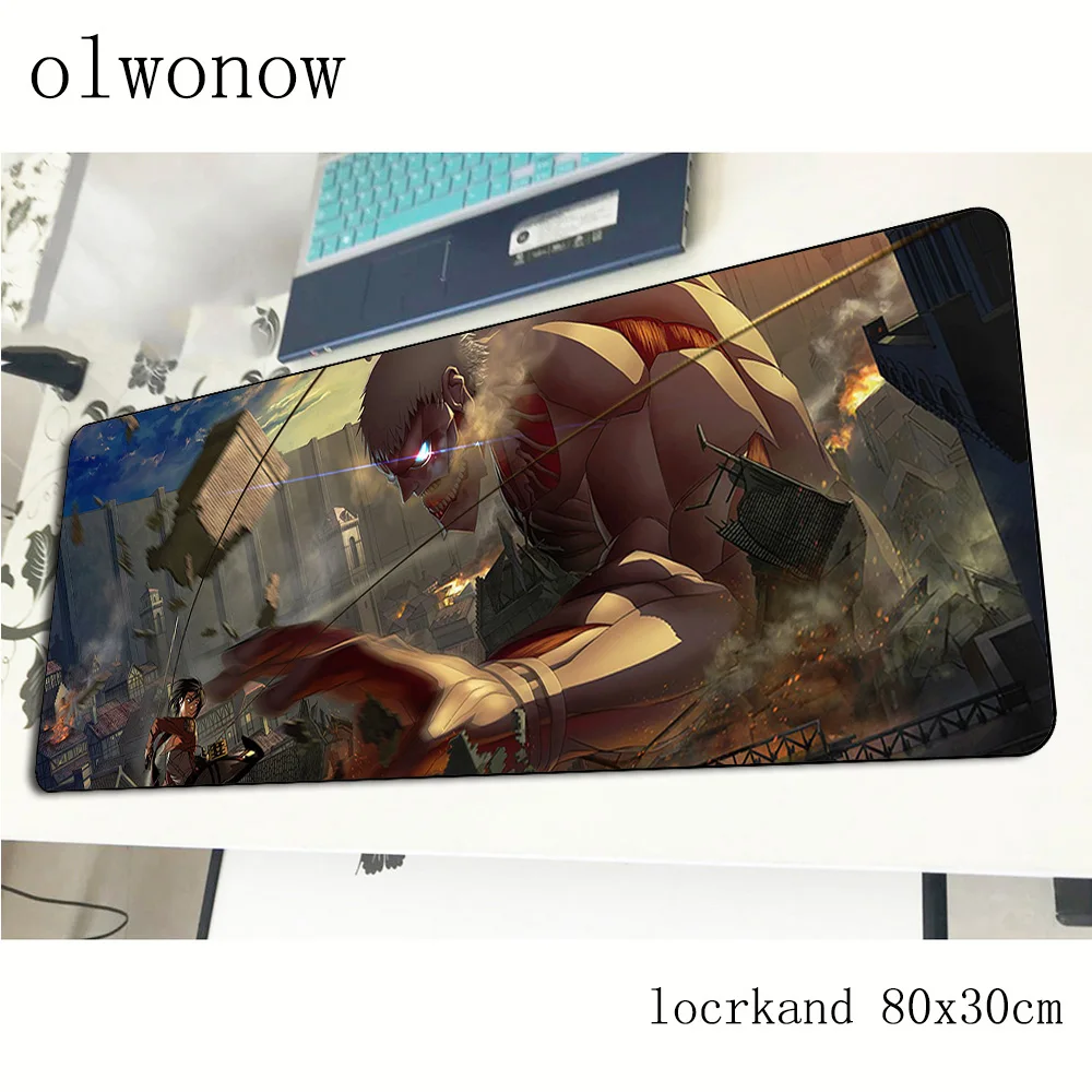 attack on titan mousepad gamer best seller 800x300x3mm gaming mouse pad Popular notebook pc accessories padmouse ergonomic mat
