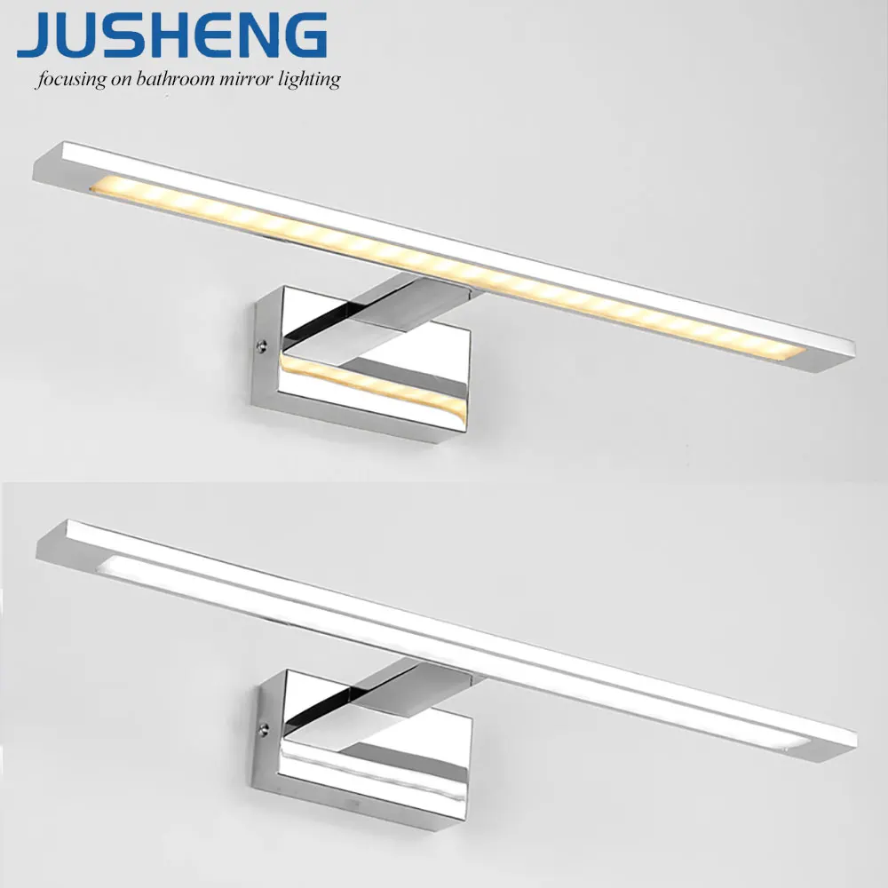 JUSHENG светодиодный настенные светильники в помещении современный 10 Вт 14 20 24 Chrome