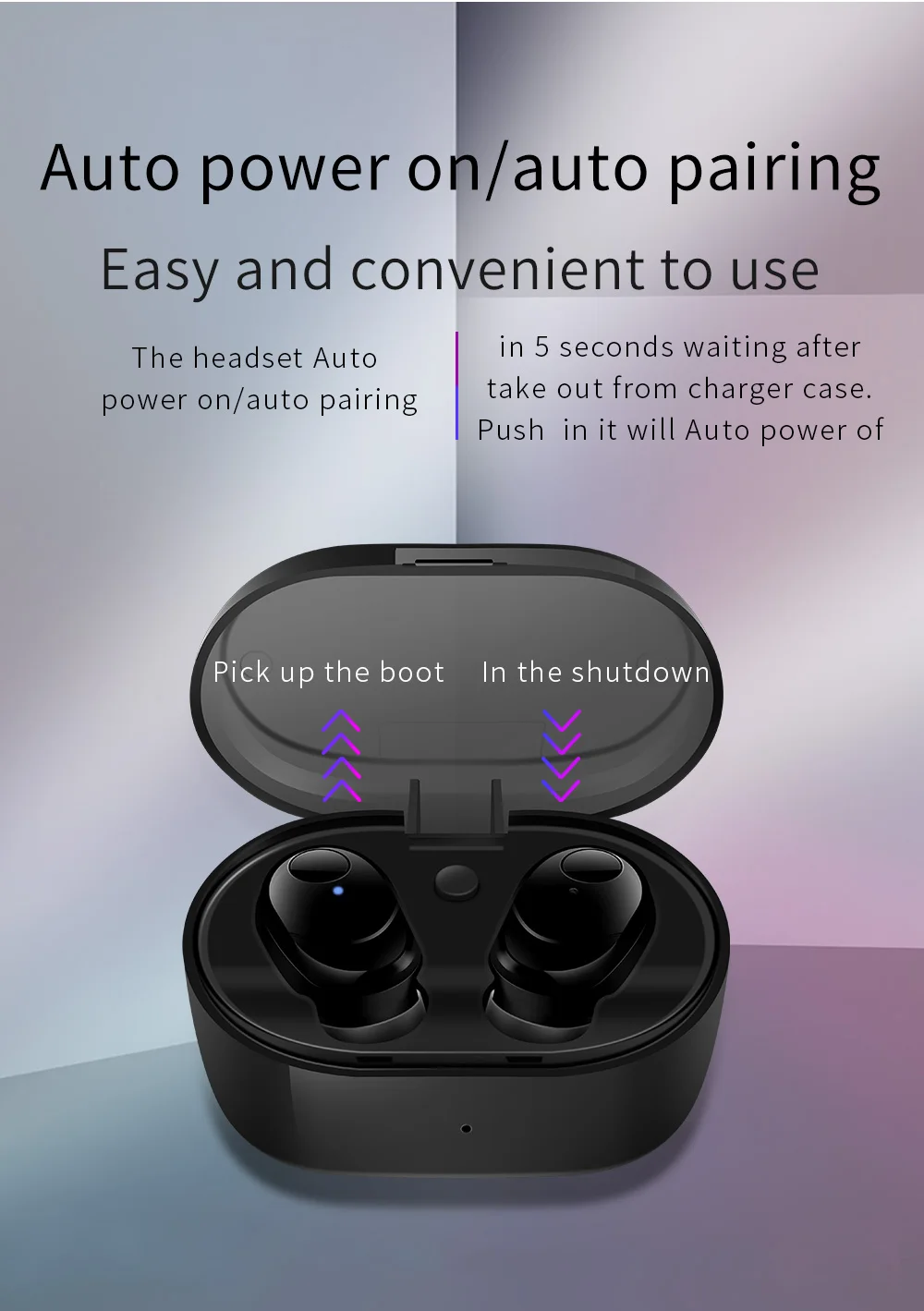 Беспроводная мини-гарнитура A7 TWS Bluetooth V5.0 бинауральная стереогарнитура с