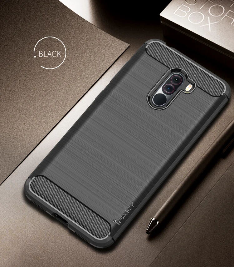 Pocophone F1 Чехол iPaky чехол для Xiaomi Pocophone F1 случае Pocofone F1 силиконовые матовый Мягкая обложка для Xaomi Поко F1 телефон случаях