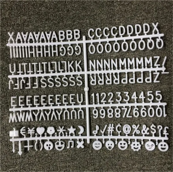 1 set white letter Горячие Красивые войлочные буквенные доски деревянная рамка Сменные символы цифры персонажи доски для сообщений для домашнего офиса хогард - Цвет: 1 set white letter