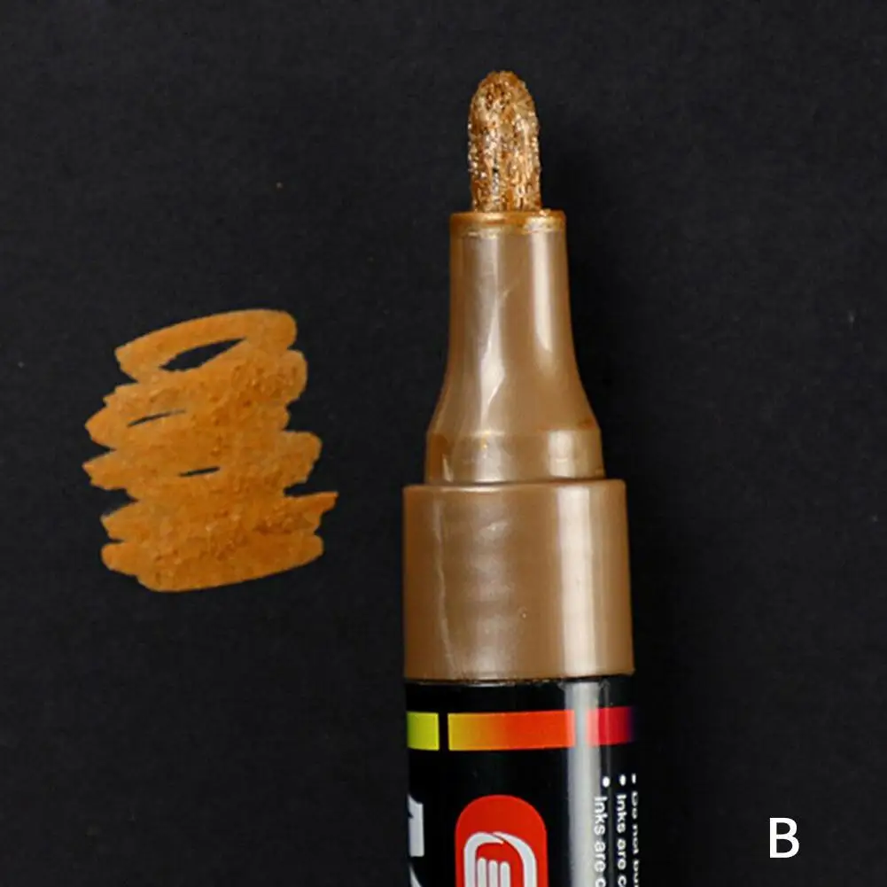 Permanent Tyre Paint Pen Car Motorcycle Bike Creative Marker Colourful Waterproof Oil Pen Rubber/Metal/Glass/Wood Tyre Paint