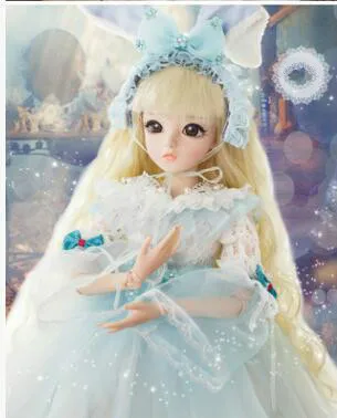 1/3 BJD кукла 60 см Женский Пластиковый совместный подвижный включает в себя тело