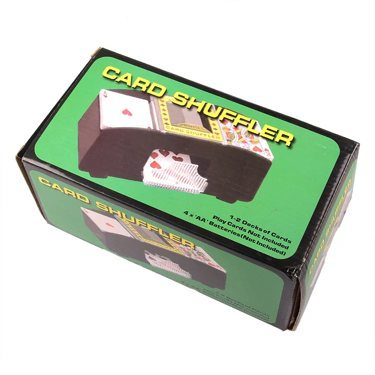 Автоматический покерный тасующий карты игрок на батарейках игры в казино шафл-машинка расширенная машина для тасовки карт(2 колоды