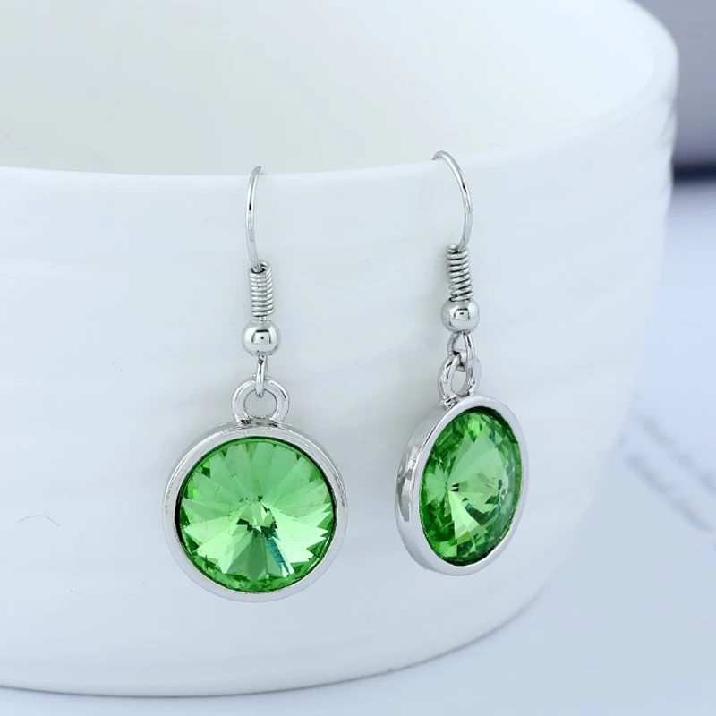 2019 новые винтажные круглые серьги со стразами простые классические женские и