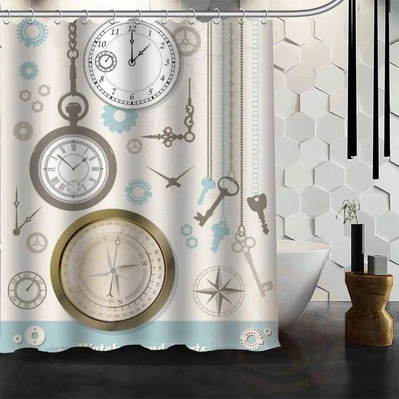 Лучшая забавная занавеска для душа с якорем на заказ ванной водонепроницаемая