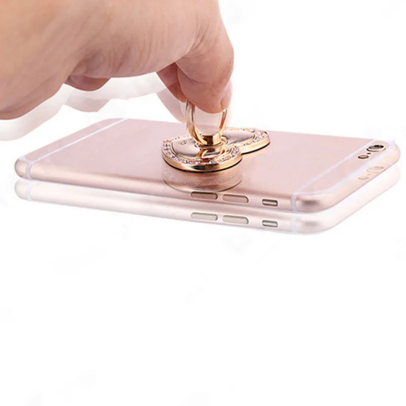 Роскошный держатель подставка в форме сердца с кольцом на палец для iPhone iPad GPS