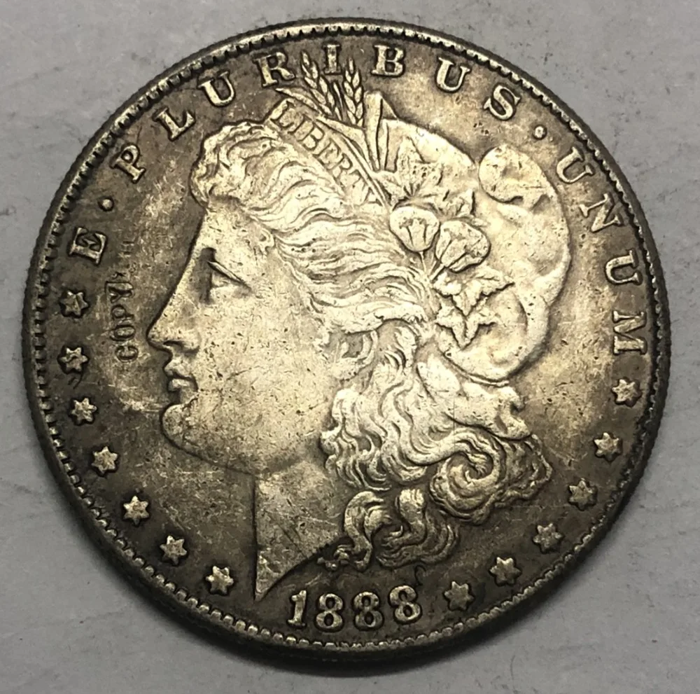 1888 (P.S.O) Соединенные Штаты Morgan One Dollar Посеребренная копия монеты (Выберите любой