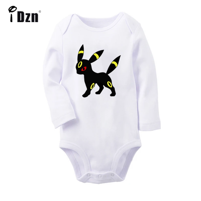 Милый комбинезон с покемоном Иви для всей семьи, Umbreon DIO Symbol, дизайнерский боди для новорожденных, комбинезон с длинными рукавами для малышей, Onsies, хлопковая одежда - Цвет: JaBaby996WC