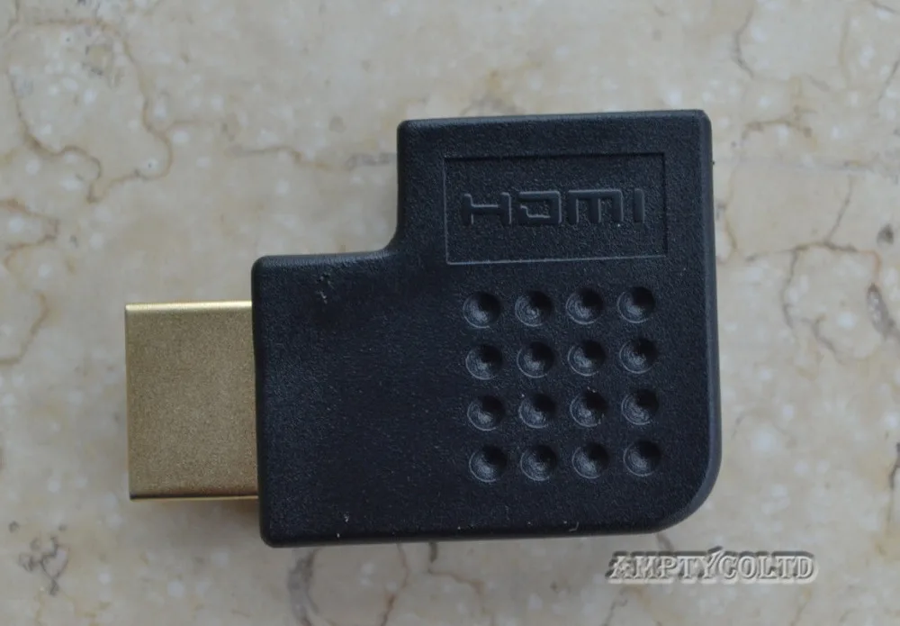 KELUSHI штекер к женскому M/F HDMI правый угол 90 градусов адаптер кабель соединитель