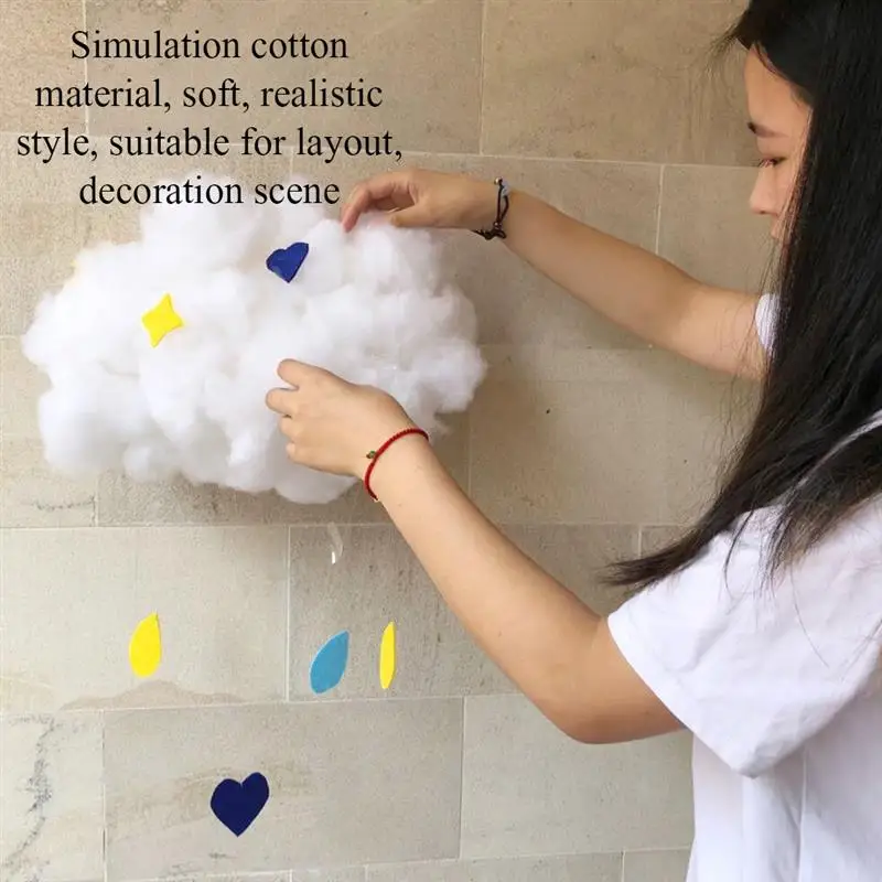 Палатки Decor северных Стиль Cloud капли дождя гирлянды комната ребенка настенные
