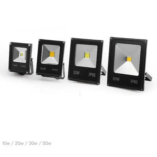 

LED flood light 10W 20W 30W 50W Black AC85-265V waterproof IP65 Floodlight Spotlight garden Outdoor Lighting lamp