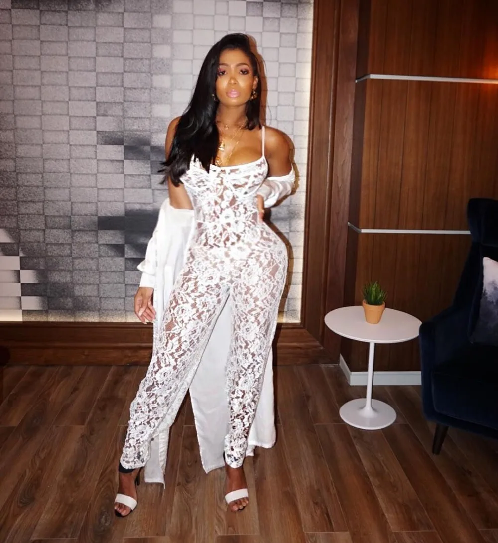 Almagores кружево выдалбливают для женщин комбинезон Sexy V средства ухода за кожей Шеи