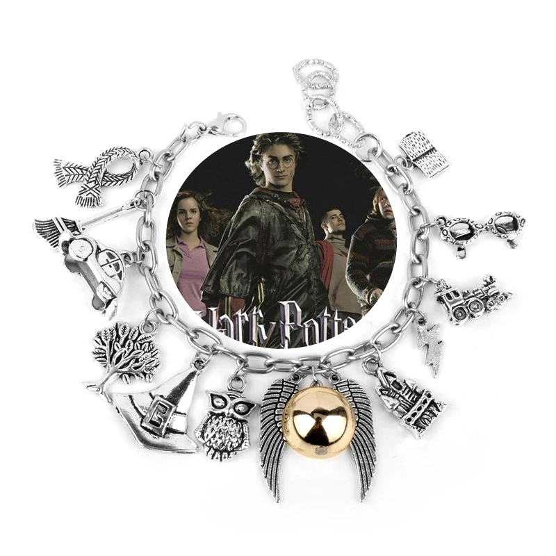 C Gryffindor/хогварт прибор для поворота времени вспять браслеты horcrux Deathly Hallows Темный знак сортировки шляпа для мужчин и женщин брелок браслет