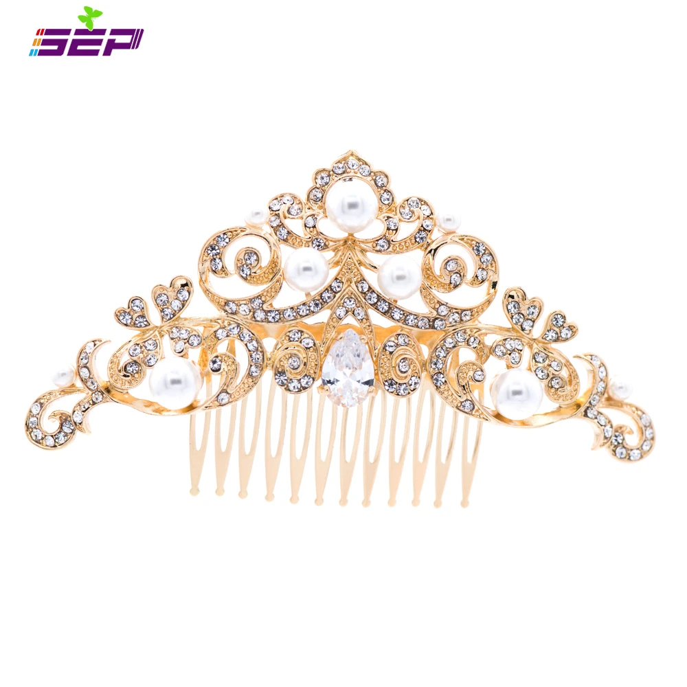 Женская заколка гребень для волос с искусственным жемчугом|pearl hair comb|hair comb crystalhair |