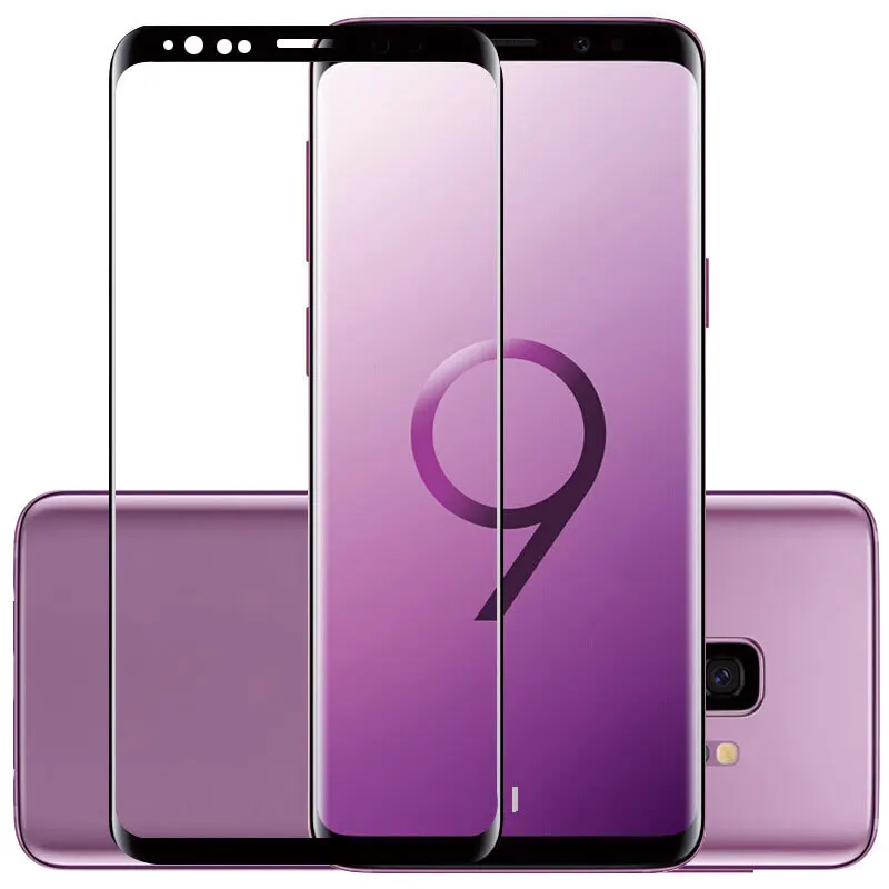 Полностью изогнутое закаленное стекло для Samsung Galaxy S9 Plus A3 A5 A7 J5 J7 J3 2017 Защитное