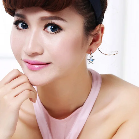 SPCLUB Милые принты Зимние детские носки со звездами свисающие серьги для женщин с