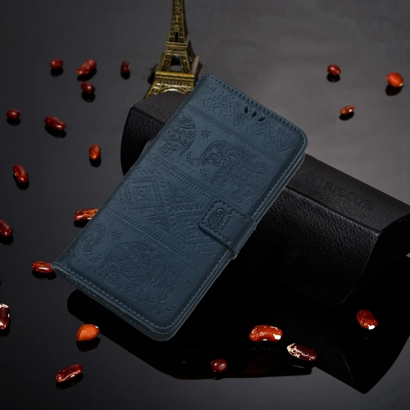 Blue Для samsung Galaxy Core Prime VE чехол 3D слон флип чехол для Samung Sm-G361F G361FZ G360H G361H G361H/DS кожаный чехол-бумажник - Цвет: Blue