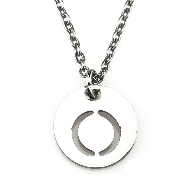 1 шт. буквенный принт капитала ожерелье для мужчин и женщин ювелирных изделий из