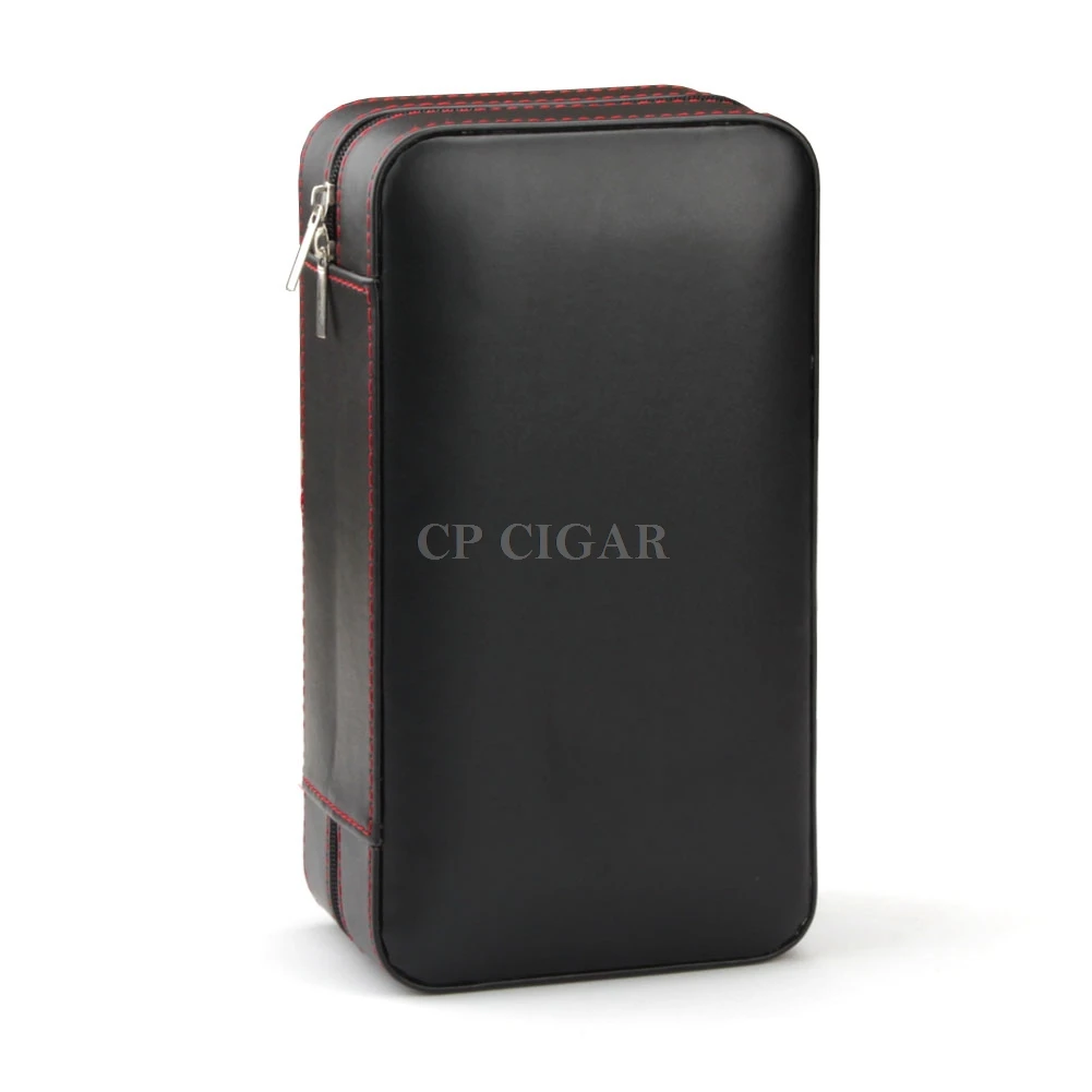 Чехол для сигар COHIBA, кожаный, кедровый, деревянный, портативный, для сигар, с увлажнителем, для 6 сигар
