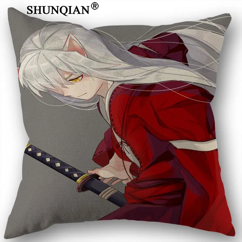 15 Льняная хлопковая наволочка InuYasha печатная Подушка покрывало домашний текстиль декоративная наволочка индивидуальный подарок 45x45 см - Цвет: 15