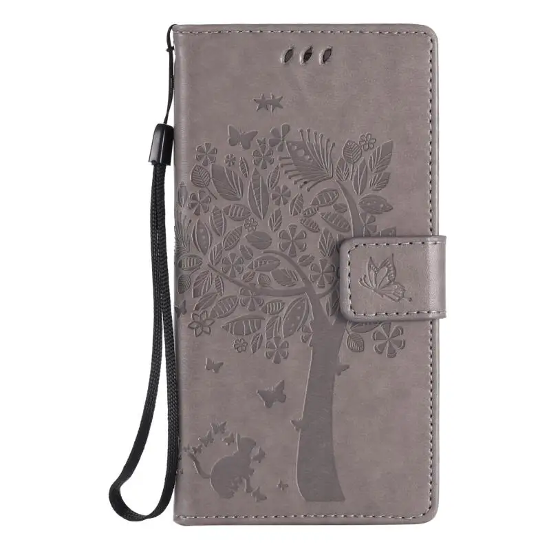 4 Кожаный чехол для coque huawei Y3 II Y3 2/huawei Y5II Y5 II 2 Чехол для huawei Y6 дерево узор сумки для мобильных телефонов+ держатель для карт - Цвет: 4