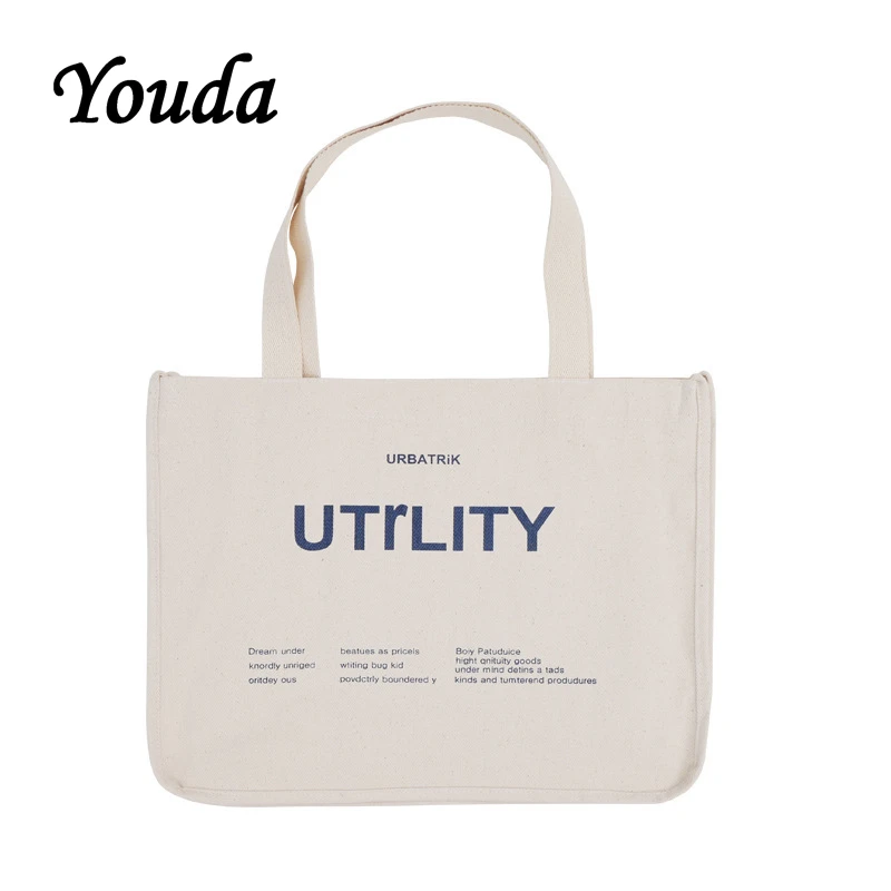 Youda оригинальная новая женская сумка для покупок с буквенным принтом Большая