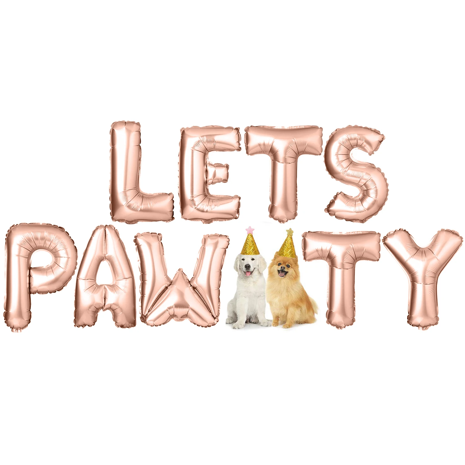 9 шт. 1" фольгированные шары милые буквы позволяет PAWTY вечерние шары декоративный шар для домашних собак кошек День рождения украшения