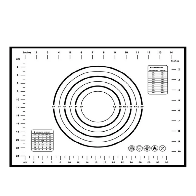 1 шт. кухонный силиконовый коврик для выпечки печенье рулет 60 х40 см/4030 см | Дом и