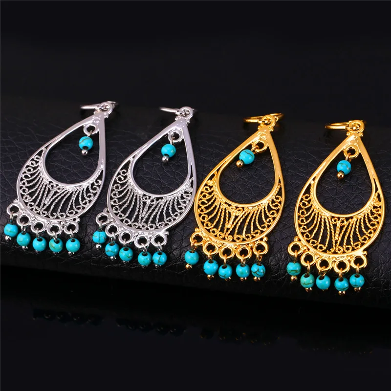 Винтажные серьги турецкие ювелирные изделия кисточки этнический модный стиль