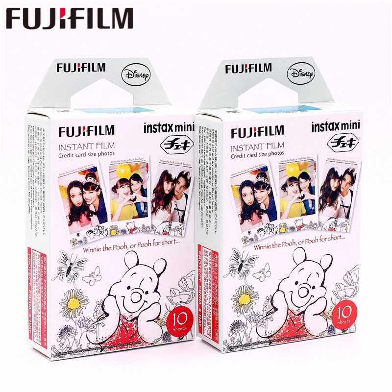Fujifilm 20 листов Instax Mini Винни Пух медовый медведь мгновенная пленка фотобумага для 8