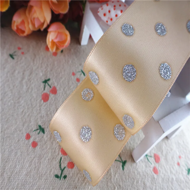 Лента для бантов ручной работы MD18021001 1 1/2 дюйма 38 мм 10 ярдов|satin ribbon|ribbon diyprinted satin