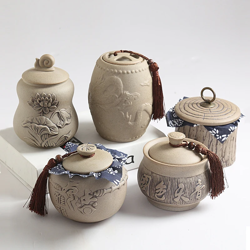 Китайская керамическая керамика большой емкости с изображением дракона цветов