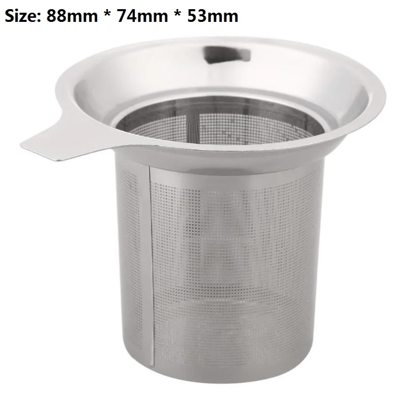 88mmx74mmx53mm 1 шт. сетка из нержавеющей стали для заварки чая многоразовый фильтр свободный фильтр чайных листьев для чайная посуда аксессуары для кухни - Цвет: 88mmx74mmx53mm