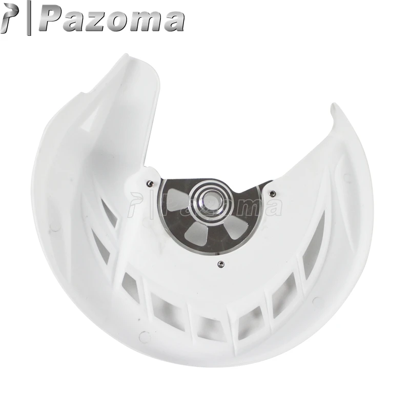 Pazoma Motorcycle White Front Brake Disc Guard Protection Cover for Kawasaki 10-16 KLX125 09-13 KLX150S 08-16 KLX250 |