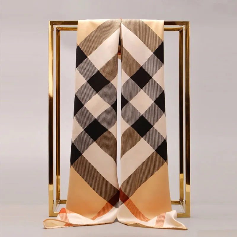 Chic Вязать Тартан Негабаритных Шаль Женщин Сетка Проверьте Бандана Новый