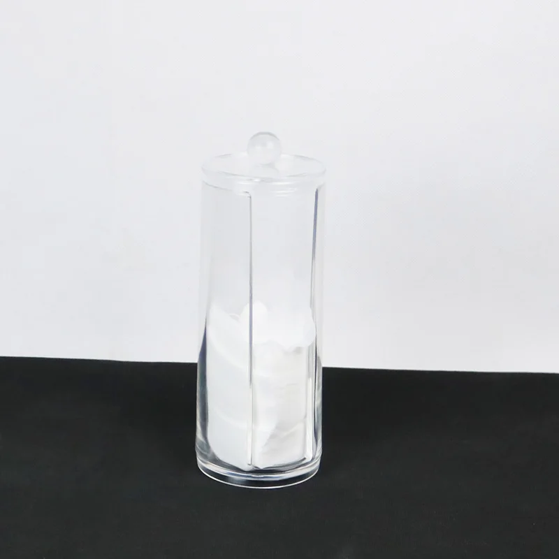 Прозрачная коробка для хранения хлопковых тампонов пластиковый органайзер