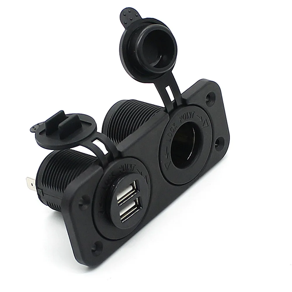 Горячий двухпортовый автомобильный адаптер с зарядным устройством для розетки прикуривателя 12V нового типа.
