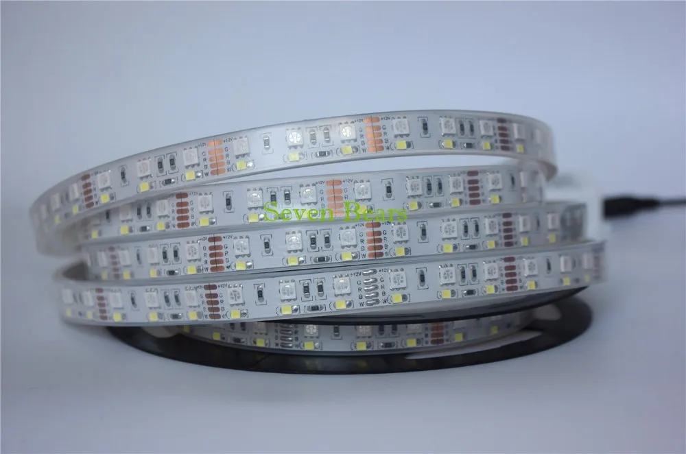 Двухрядная Светодиодная лента RGBW 5050 RGB+ 2835 белый/теплый белый DC12V 120 светодиодный/м 5 м/лот