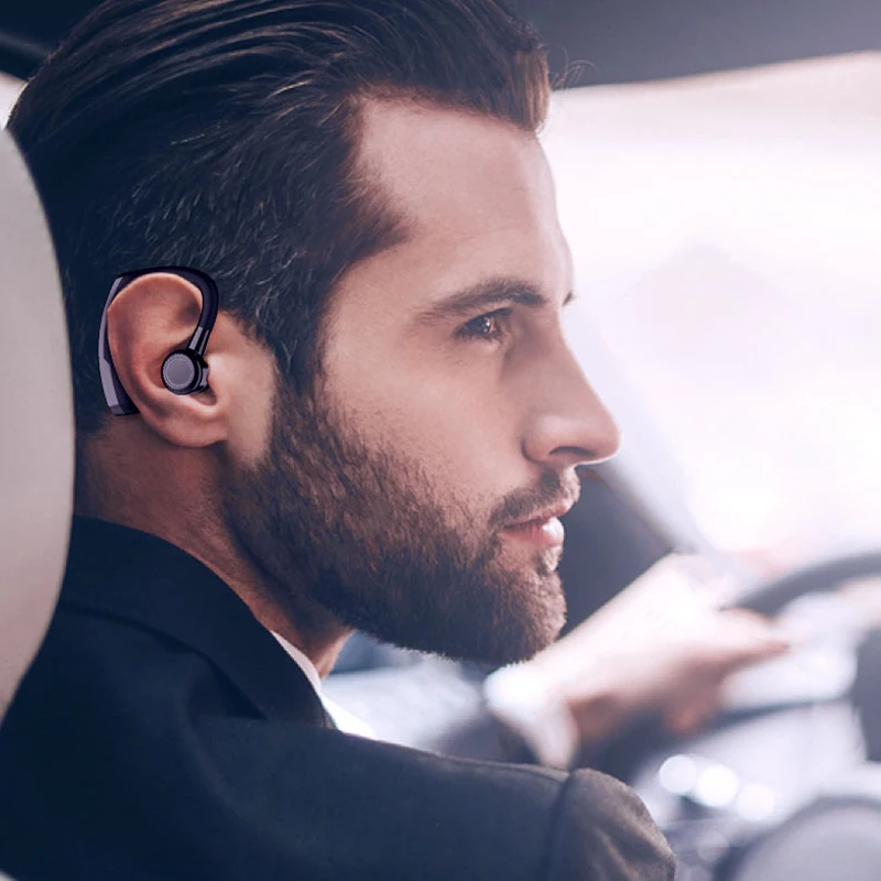 V9 беспроводные Bluetooth наушники с микрофоном, голосовое управление, Беспроводная Bluetooth гарнитура для вождения, шумоподавление