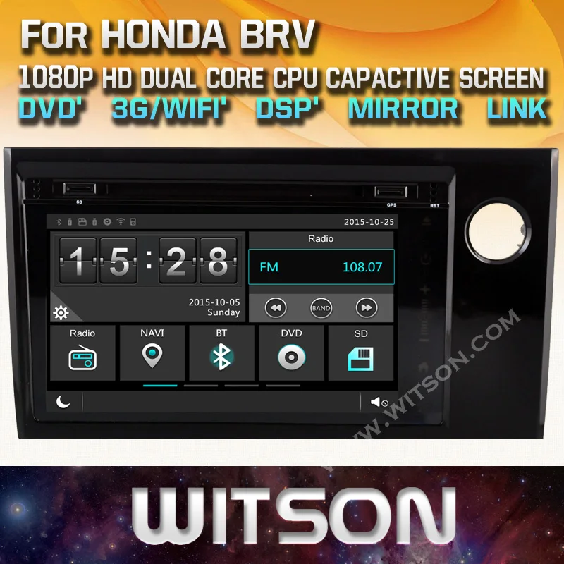 Заводская цена WITSON! Автомобильный dvd плеер для HONDA BRV правый Привод GPS навигация